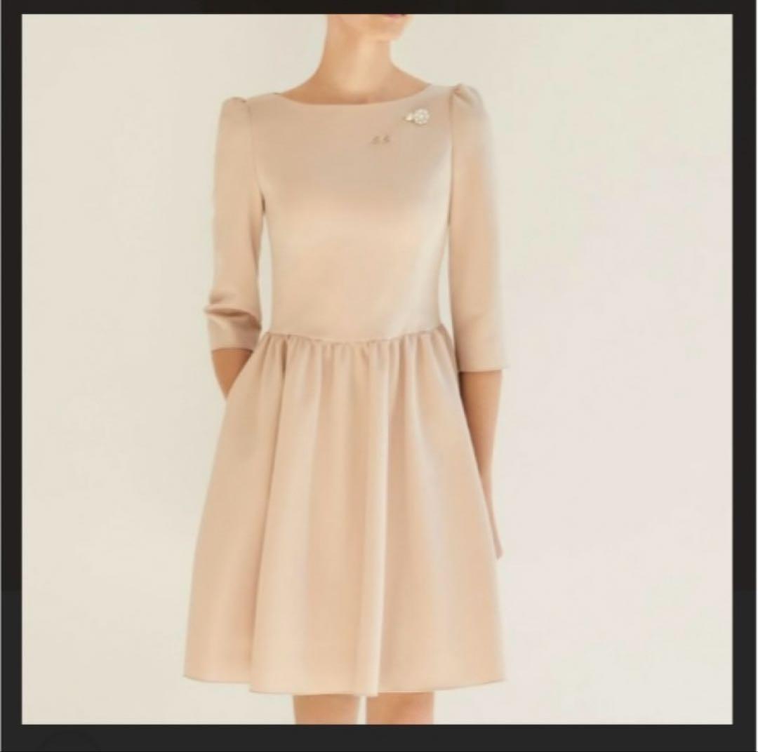 美品　フォクシーニューヨーク ウィンターワンダー ワンピース 38 ネイビー