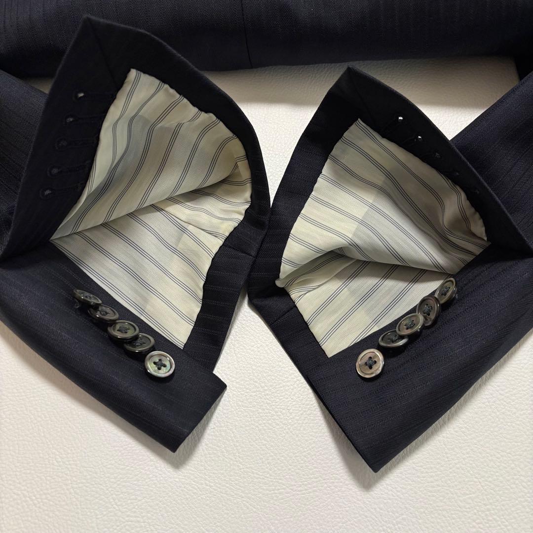 エルメネジルドゼニア スーツ セットアップ ペイズリー S〜Мサイズ相当 メタル