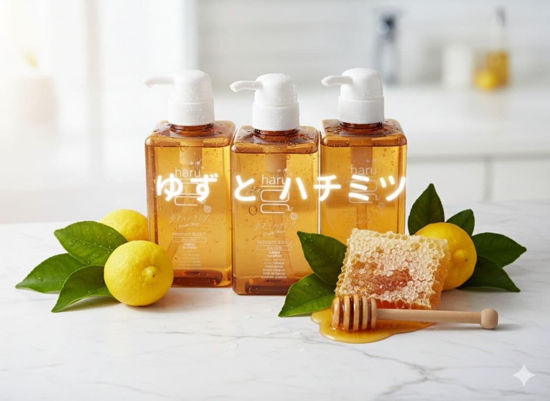 シャンプー haru ハル ゆずとハチミツ 3本 セット 送料無料