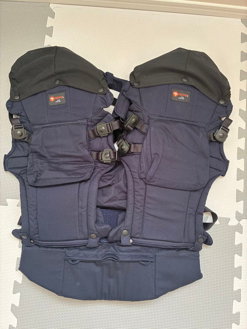 双子用抱っこ紐napnap(ナップナップ)ネイビー