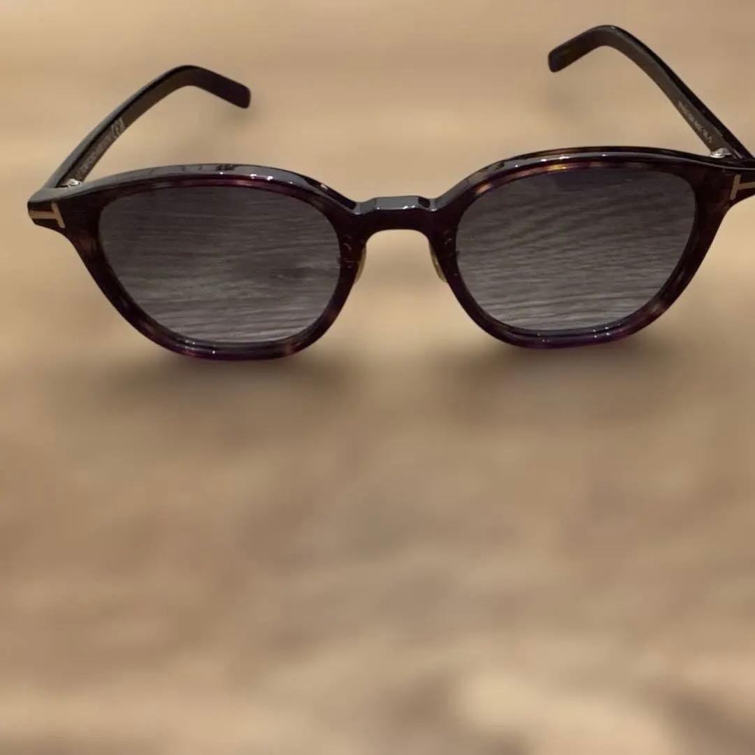 【美品】TOM FORDサングラスデミ柄フレームグラデーションブルーレンズ