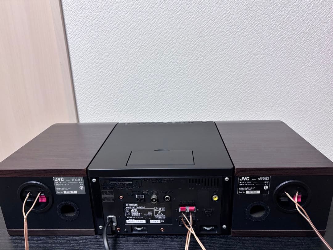 JVC CA-EXS3-B コンポ ウッドコーン、リモコン付