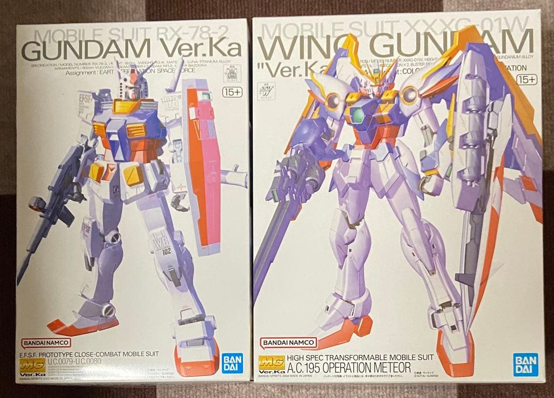 MG ガンダム ＆ ウイングガンダム ver.ka 未組立セット