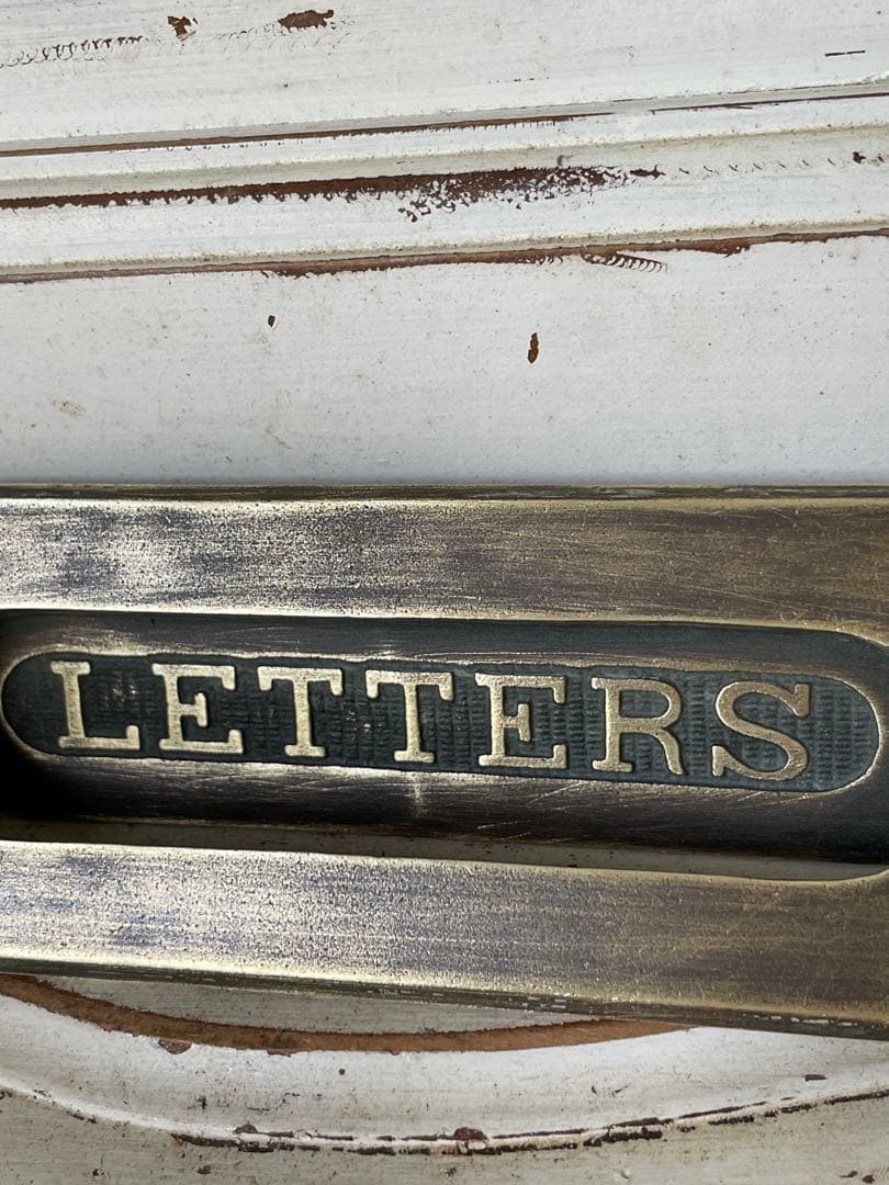アンティーク　真鍮　郵便受け　ポスト　郵便　受け口　Letters アメリカ