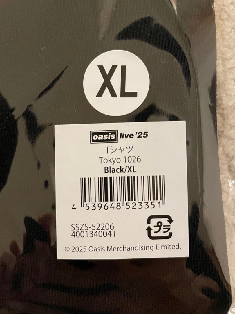oasis live '25 会場物販限定「TOKYO1026」Tシャツ