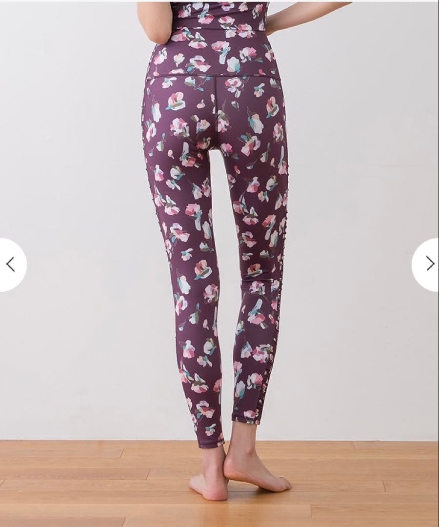 sukalaレギンスローズプリントLサイズ