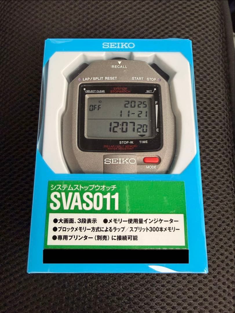 値下げ　新品未使用　日本製　SEIKO ストップウォッチ SVAS011