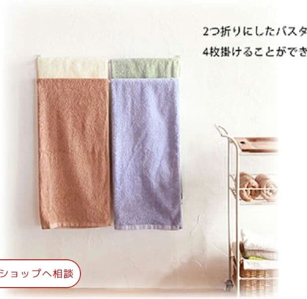 ダブル タオルハンガー アイアン タオル掛け 2段 インターワークス