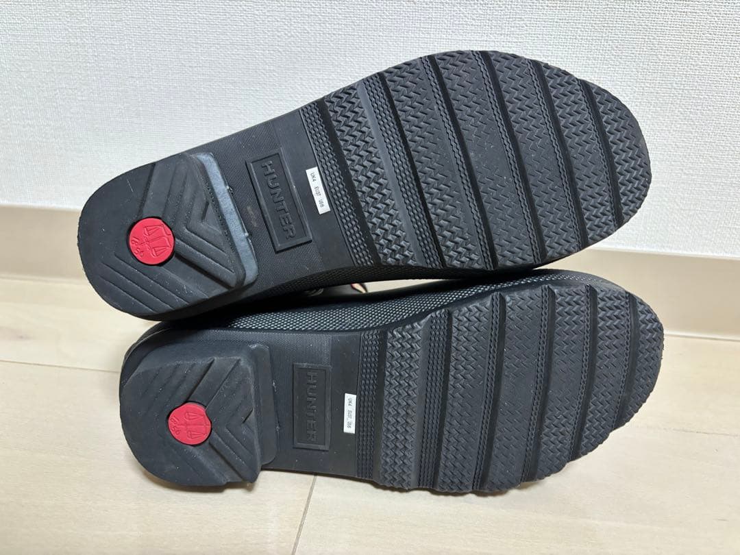 HUNTER ORIGINAL CHELSEA レインブーツ ブラック 23cm