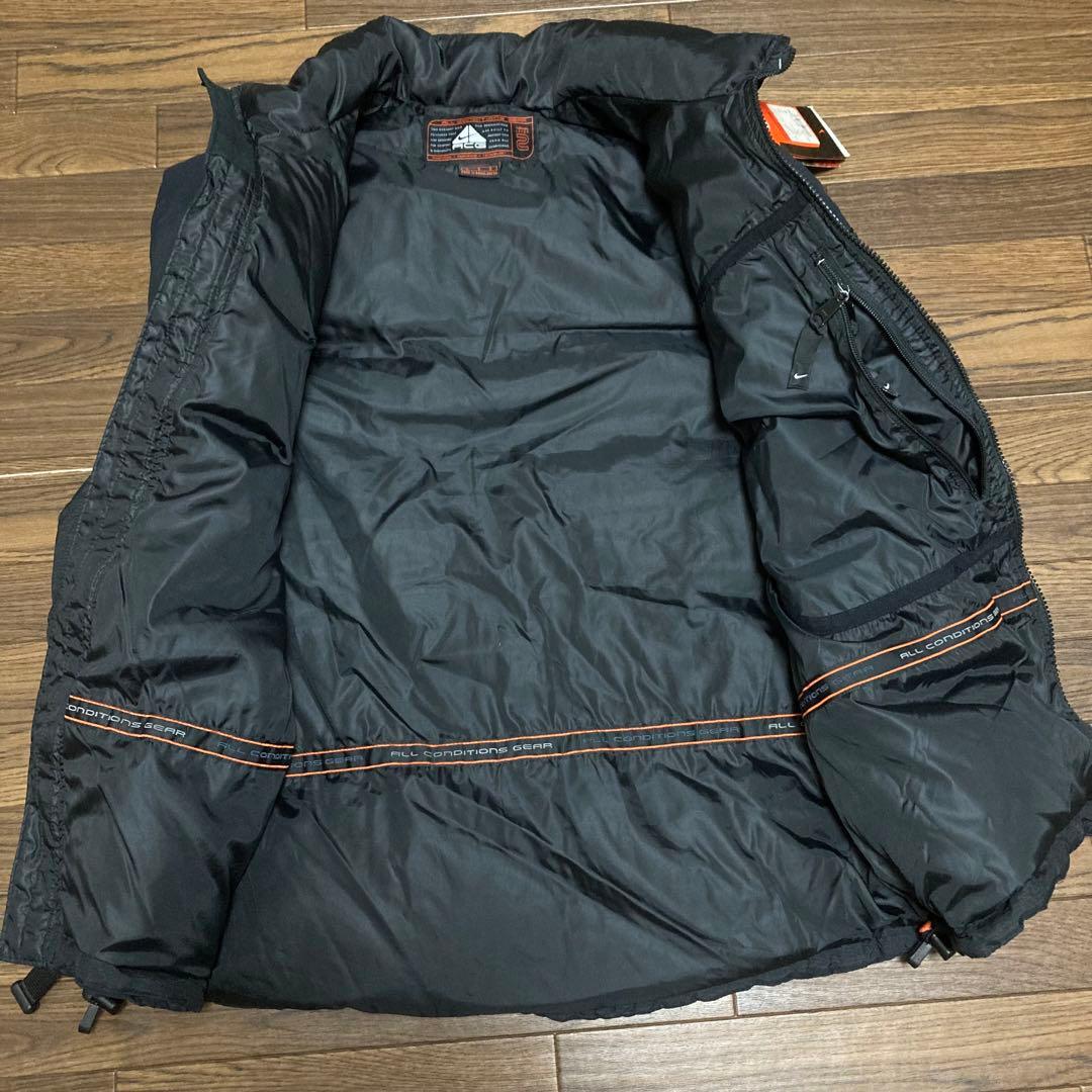 【希少　未使用タグ付き】NIKE ACG ダウンベスト 刺繍ロゴ　黒　L