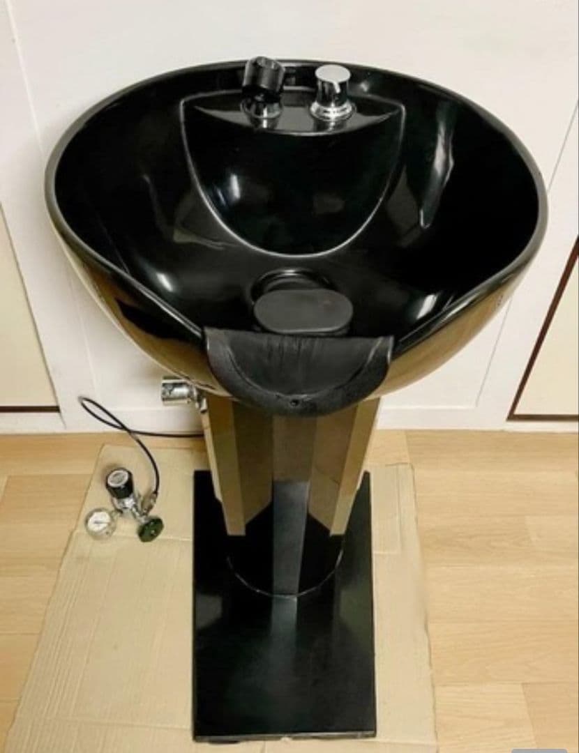 シャンプー台 ブラック ボウル型スタンド