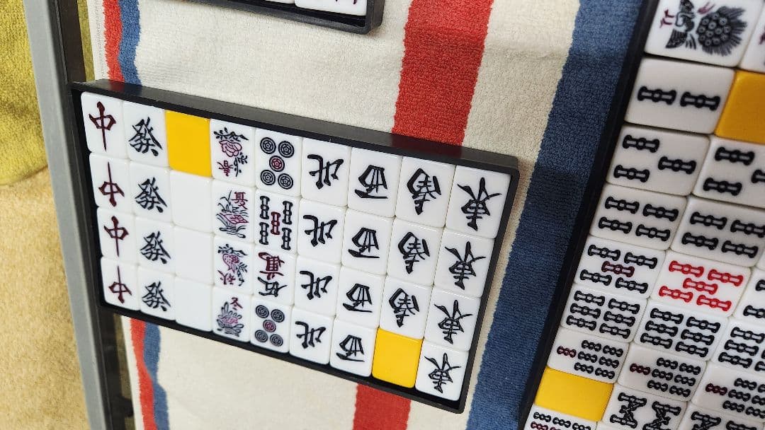 特大 麻雀牌一式 Lサイズ マージャンパイ 麻雀一式 まーじゃんぱい Ｌサイズ