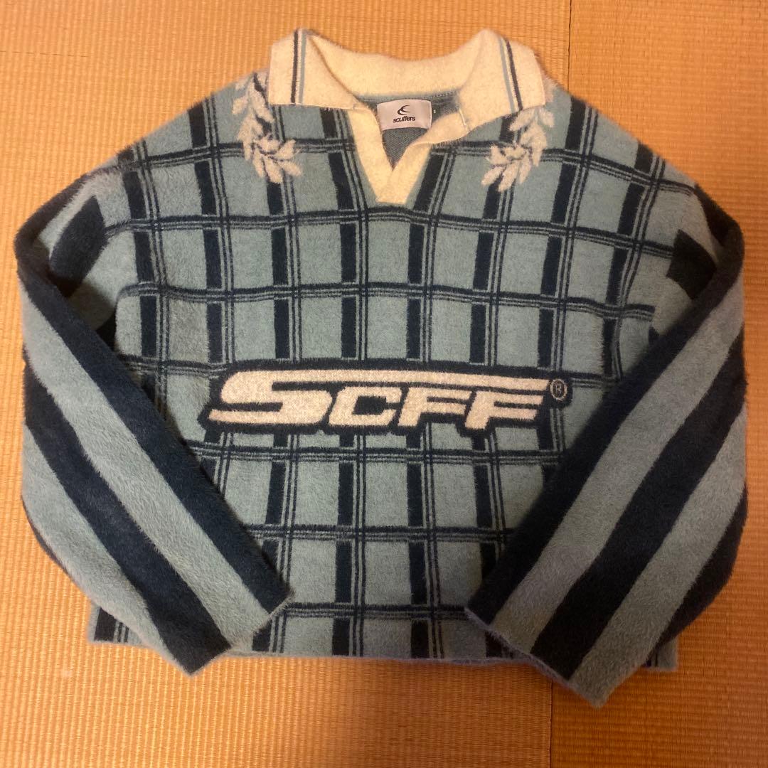 scuffers チェック柄 プルオーバー トレーナー