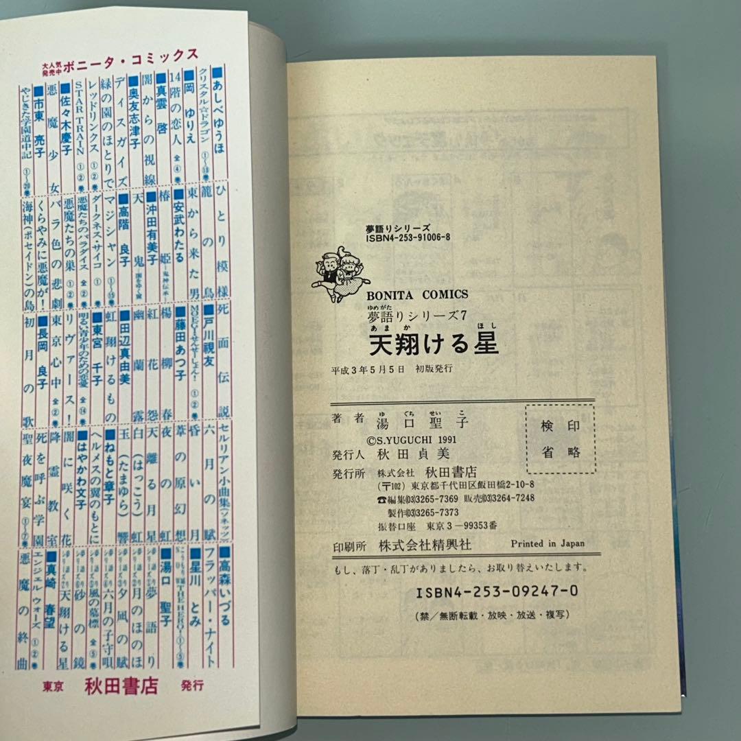 夢語りシリーズ　明日菜の恋歌　風の墓標　2.3.4.5巻　10冊セット　湯口聖子