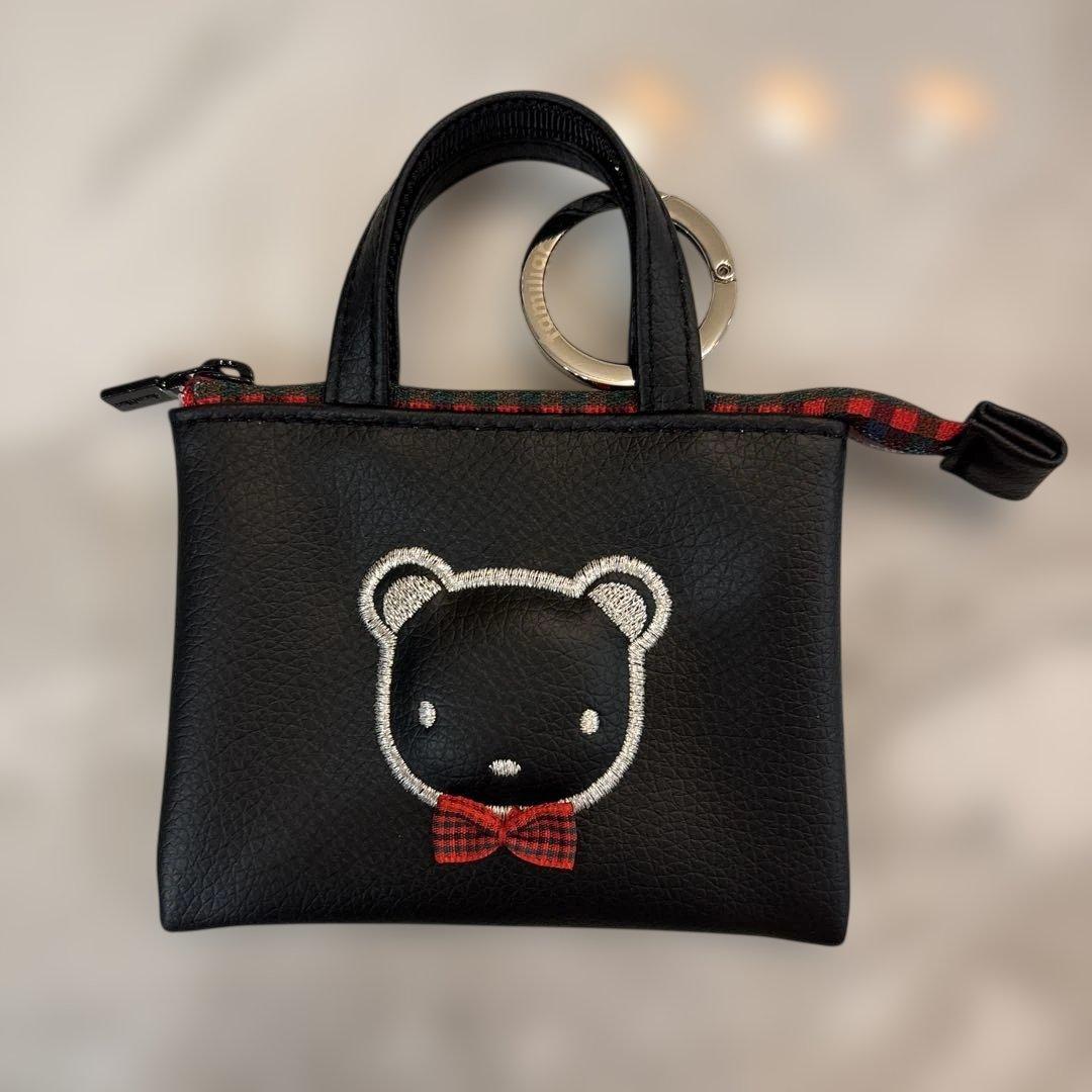 ファミリア　familiar ミニバッグチャーム　ブラックベース