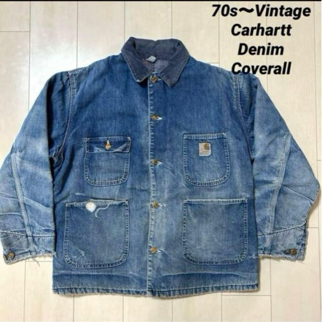 70s〜Carhartt ヴィンテージ　カーハート　カバーオール　チョアコート