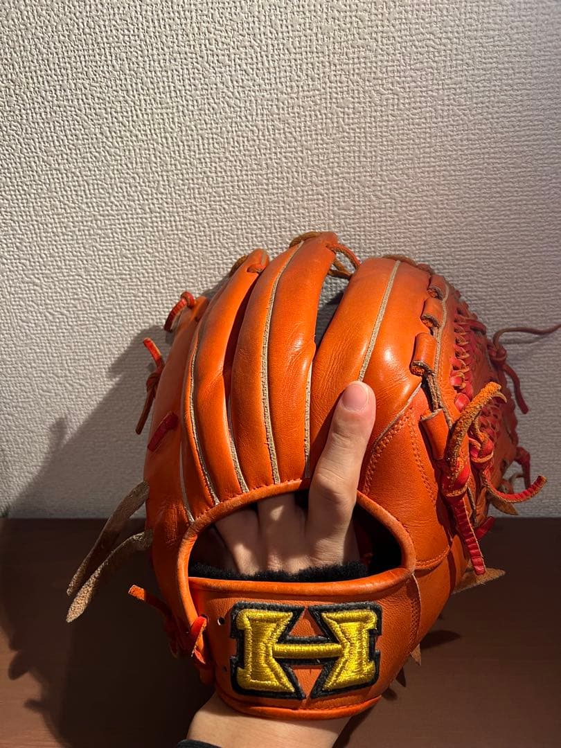 硬式内野手用グローブ　ハイゴールド