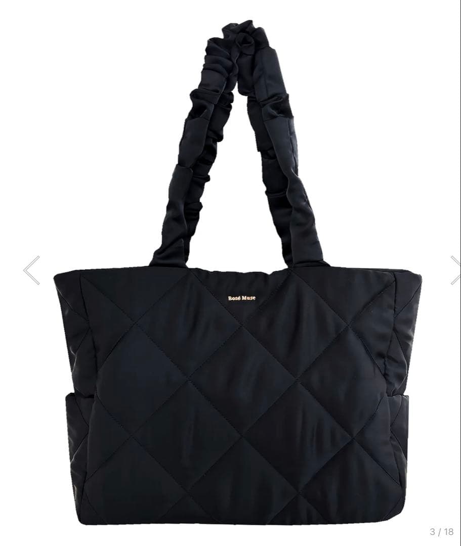 Rosemuse ロゼミューズ　satin quilting big tote