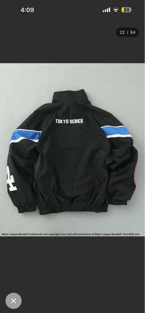 MLB Dodgers 東京シリーズ ナイロンジャケット