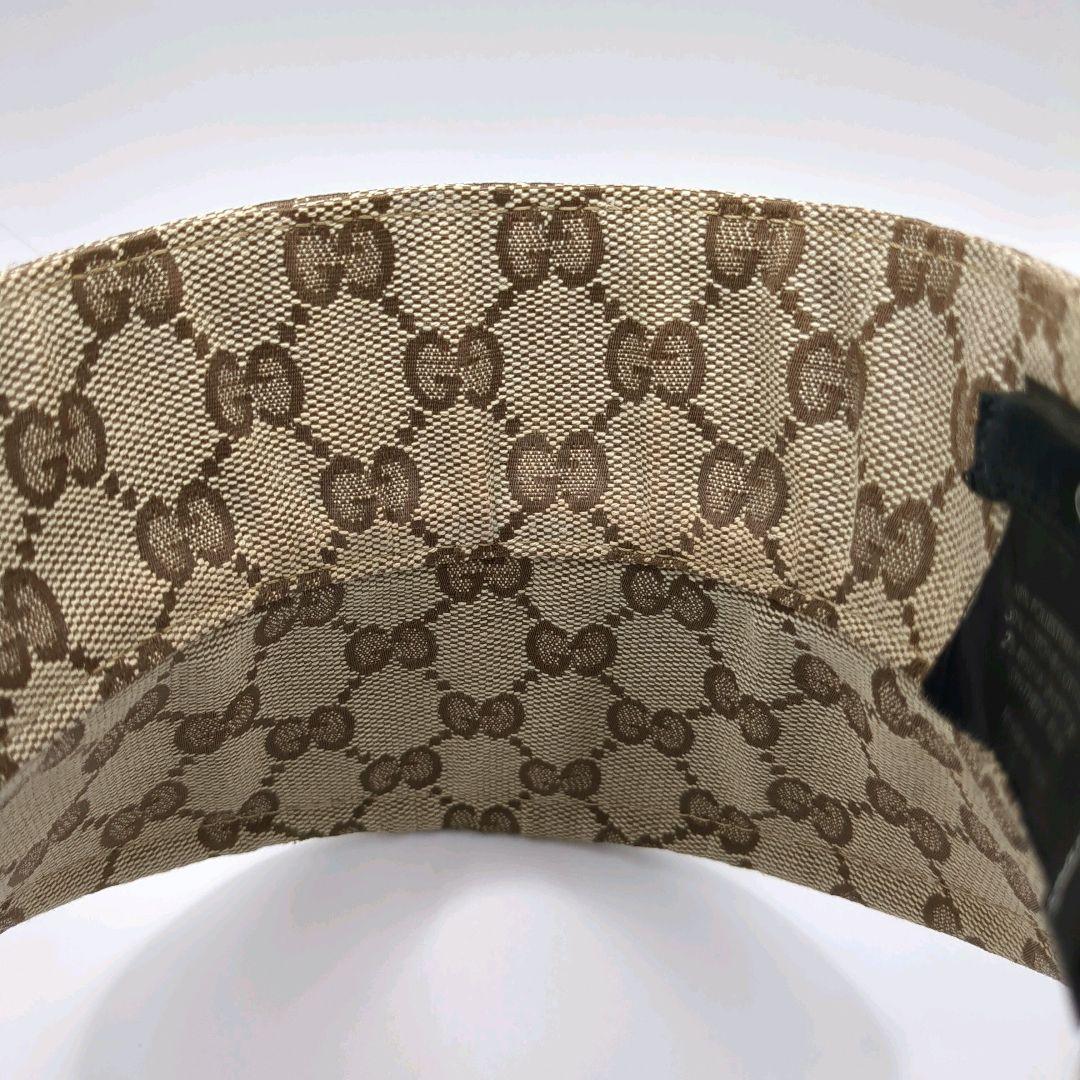 専用 希少色✨GUCCI サンバイザー GG柄 キャンバス Lサイズ 正規品