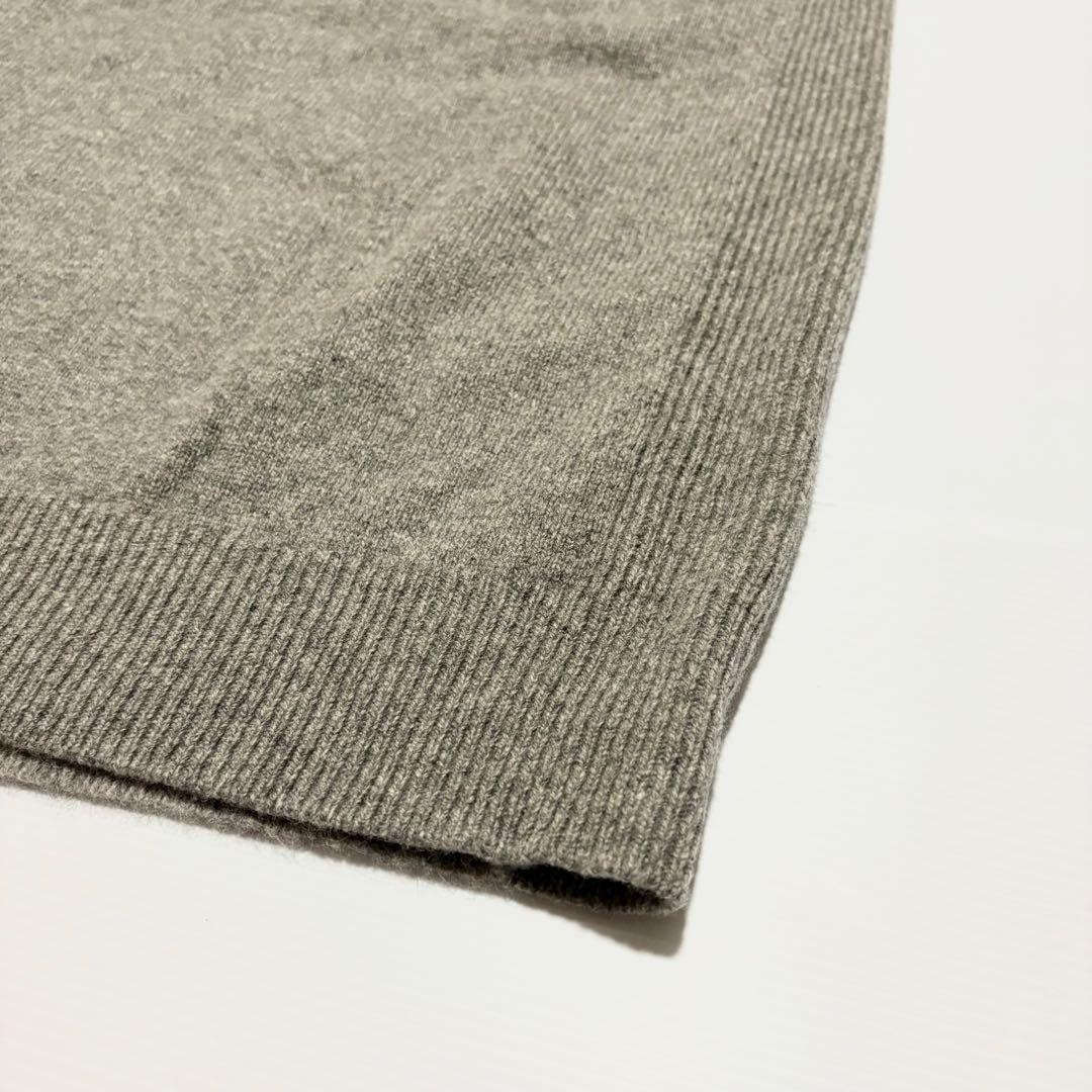 【未使用】 23区 カシミ ウール リブ 異素材 ワンピース ゆったり 44