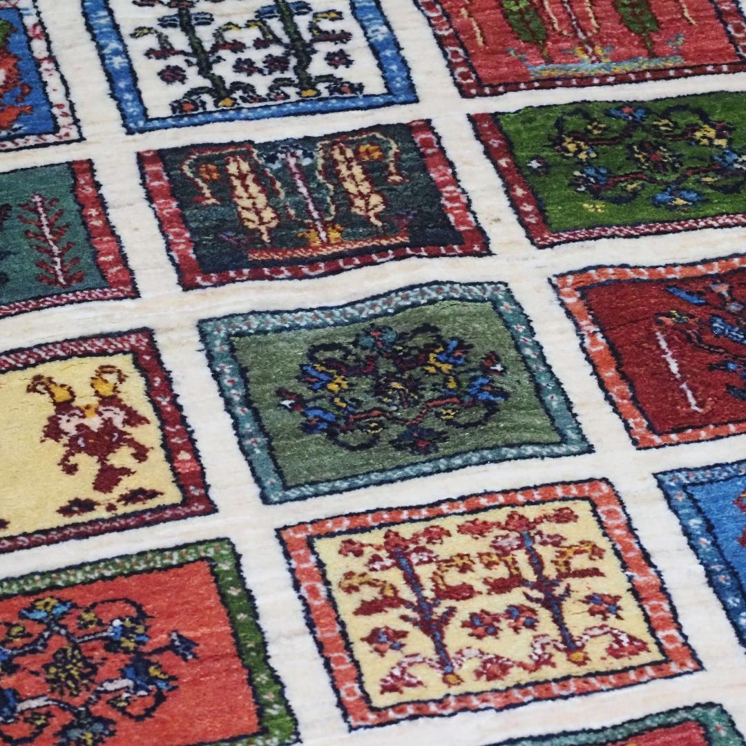 ゾランヴァリ　ギャッベ（中判）ルリバフ　174×119ｃｍ