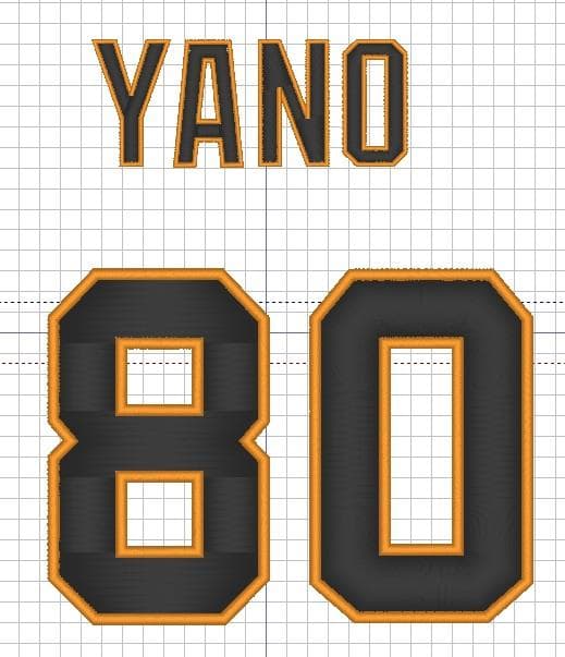 yuki　　巨人応援ワッペン　背番号9　93　80