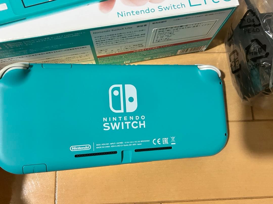 【通電確認】 ニンテンドー スイッチ ライト 本体 ターコイズ ブルー