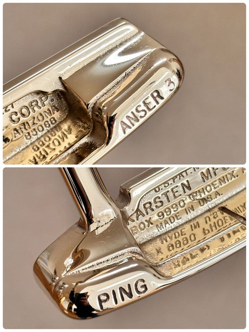 PING ANSER3スリットパターグリップ良好ヴィンテージピンアンサーオールド