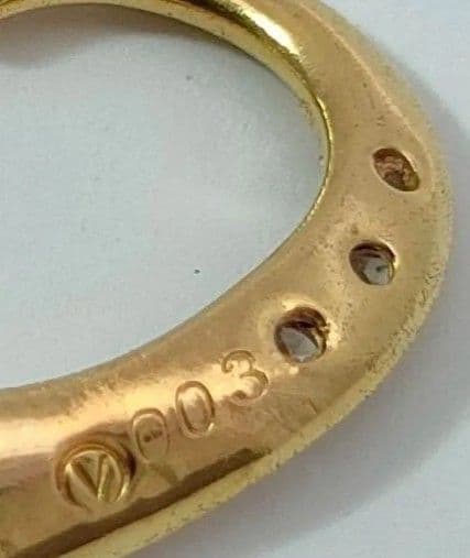 Ｋ１８ オープンハート チャーム ペンダントトップ 1８金 ７５０