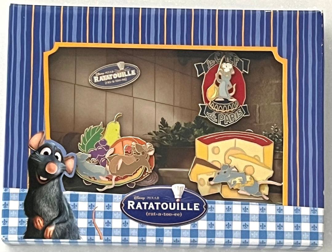 ディズニーストア限定 ラタトゥイユ ピンバッジ LE500 箱付