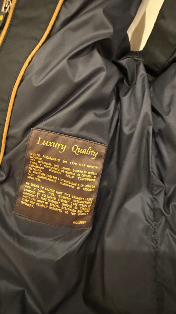 MooRER/ムーレー/ダウンベスト/ブラック