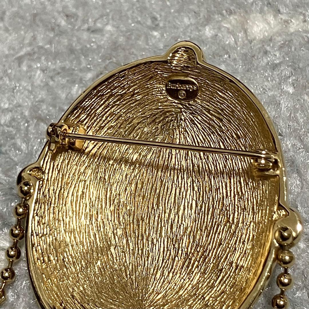 バーバリーズ［ピンブローチ］ラインストーン　パール　チェーン　ヴィンテージ