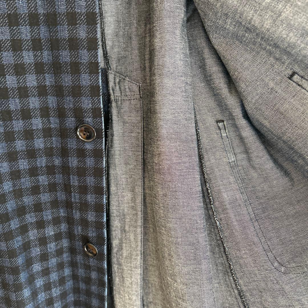 コムデギャルソン　チェック柄 デニムジャケット