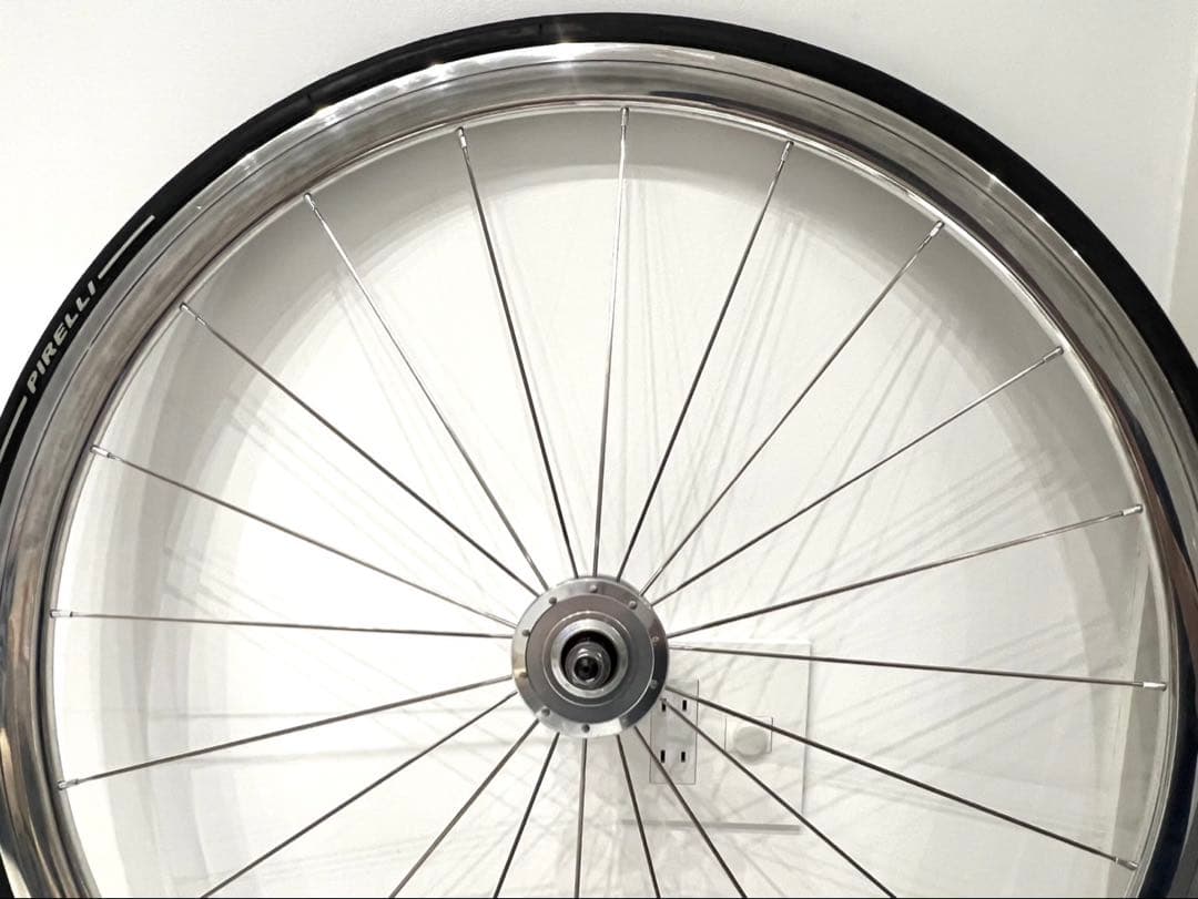 ピスト用希少DT-SWISS RR-511ポリッシュ加工　　ハブ&チタンコグ付