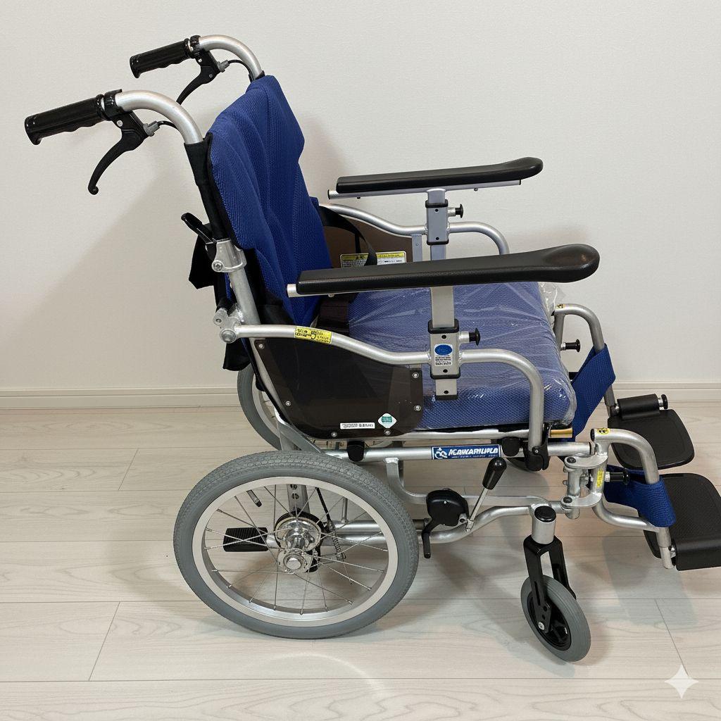 さちぼん 介助式 車椅子 とても便利な多機能 安心ベルト付