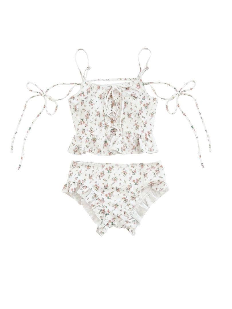 ミシェルマカロン michellMacaron フラワーフリルビキニ 水着