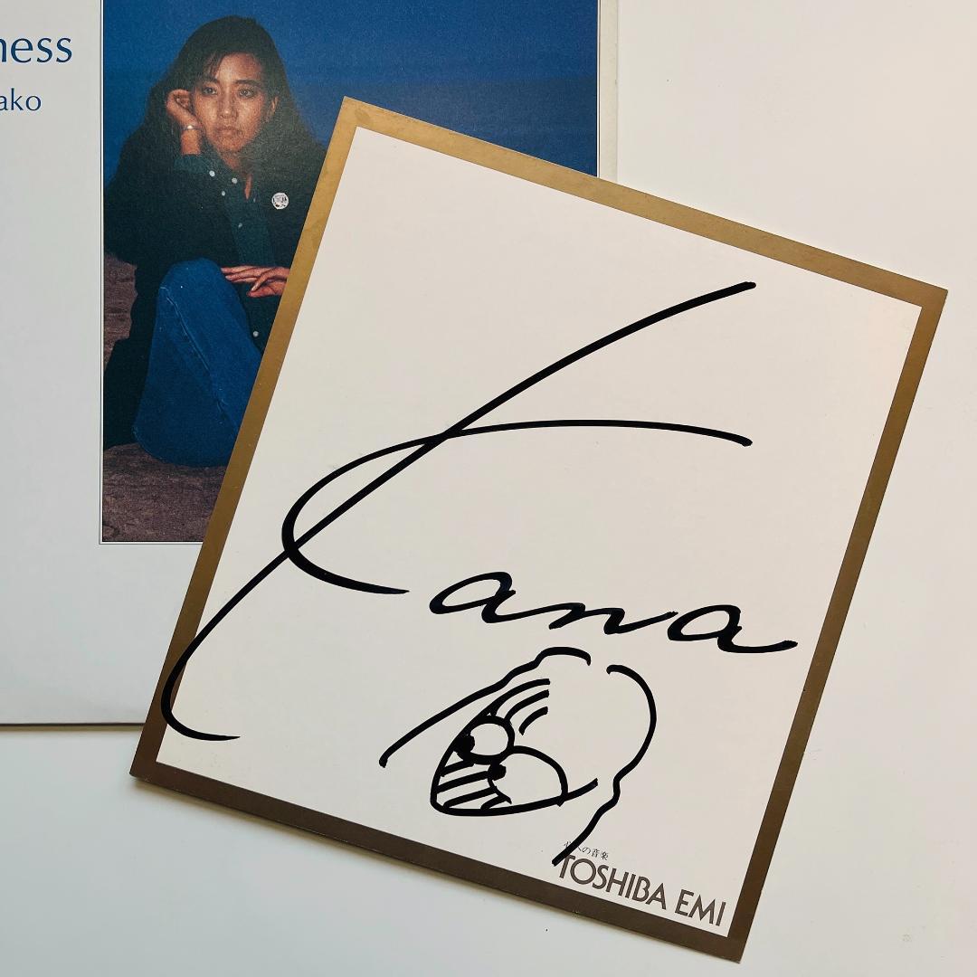 サイン色紙付き 稀少 レコード 和田加奈子 テンダネス Tenderness
