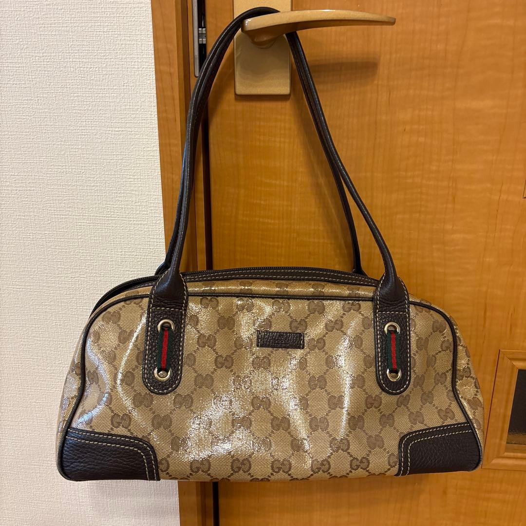 GUCCi GGマーク　クリスタル　シェリーライン　トートバッグ