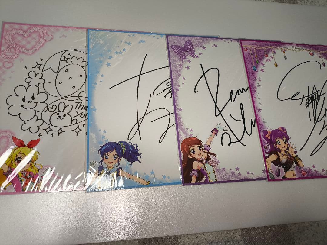 アイカツ　星宮いちご　他　色紙13枚 クリアポスター2枚　おふろポスター1枚