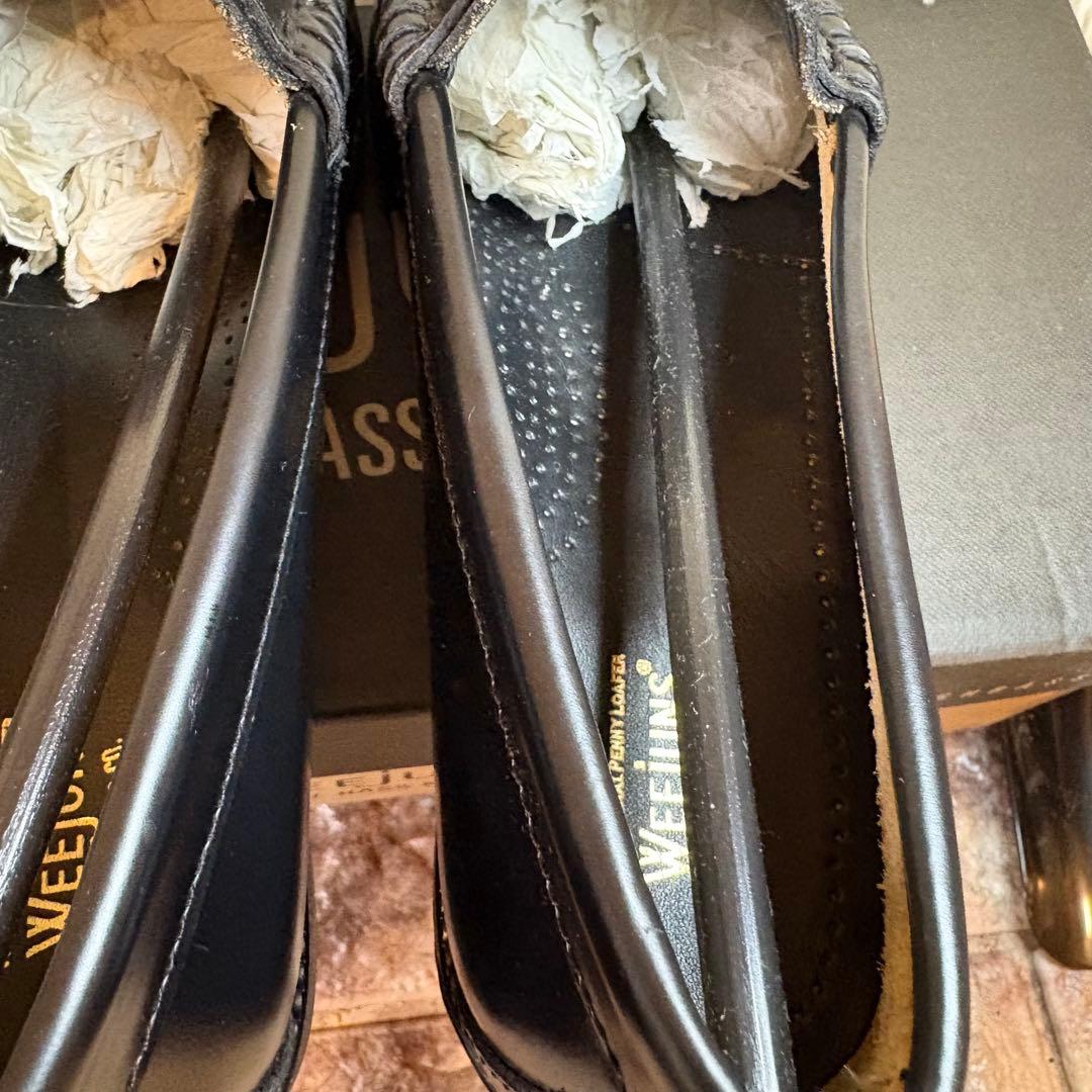 新品同様　G.H.BASS ローファー RUBBER SOLE 24cm