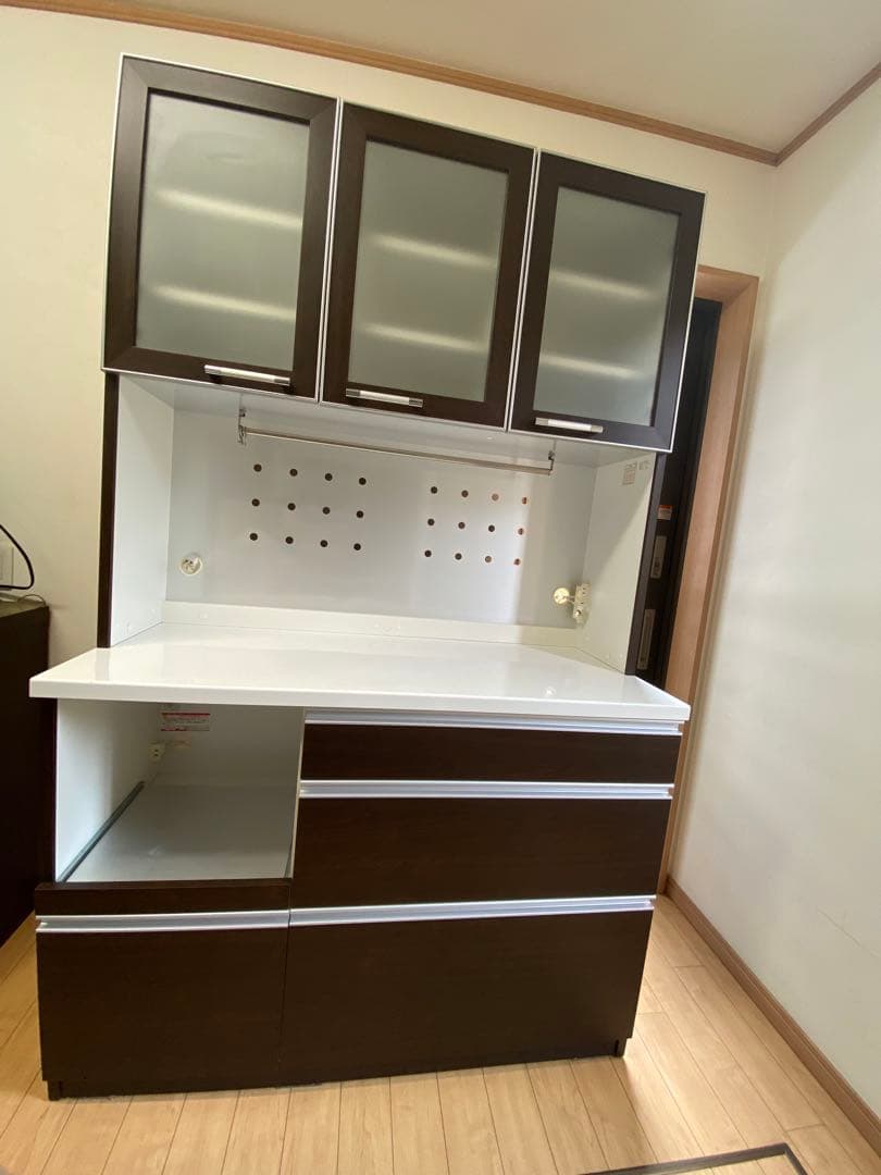 ニトリ キッチンボード ダークブラウン 120センチ