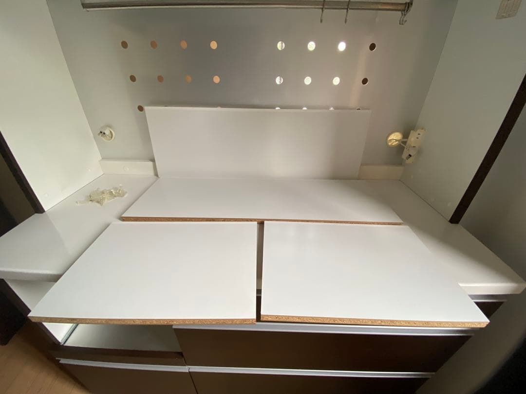 ニトリ キッチンボード ダークブラウン 120センチ