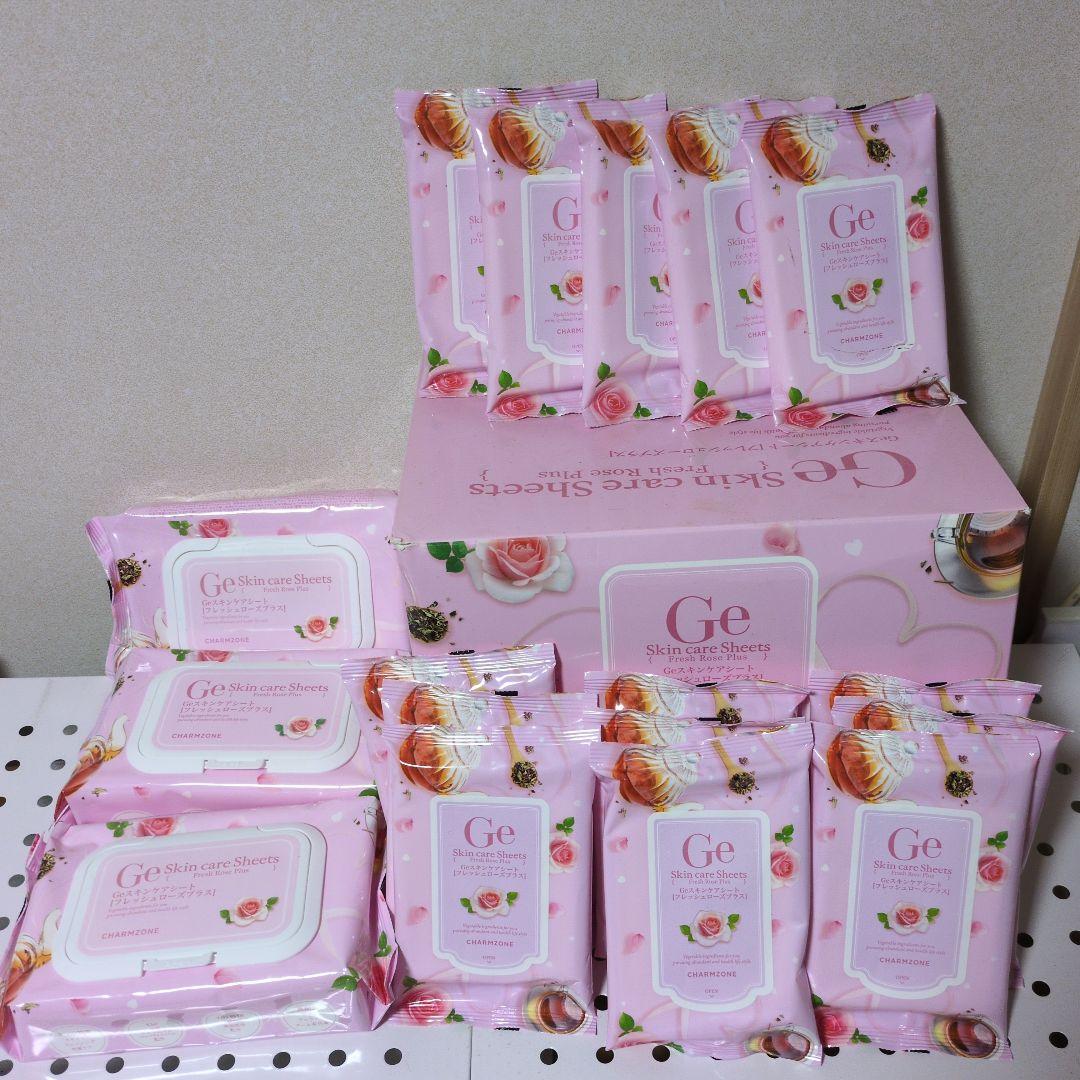 チャームゾーンGeスキンケアシートフレッシュローズプラス60枚×3 10枚×14
