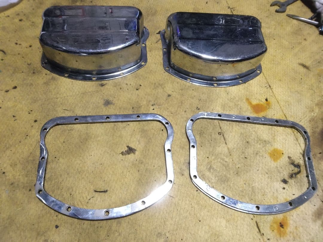 パンヘッド　ロッカーカバー　Dリング　ハーレー