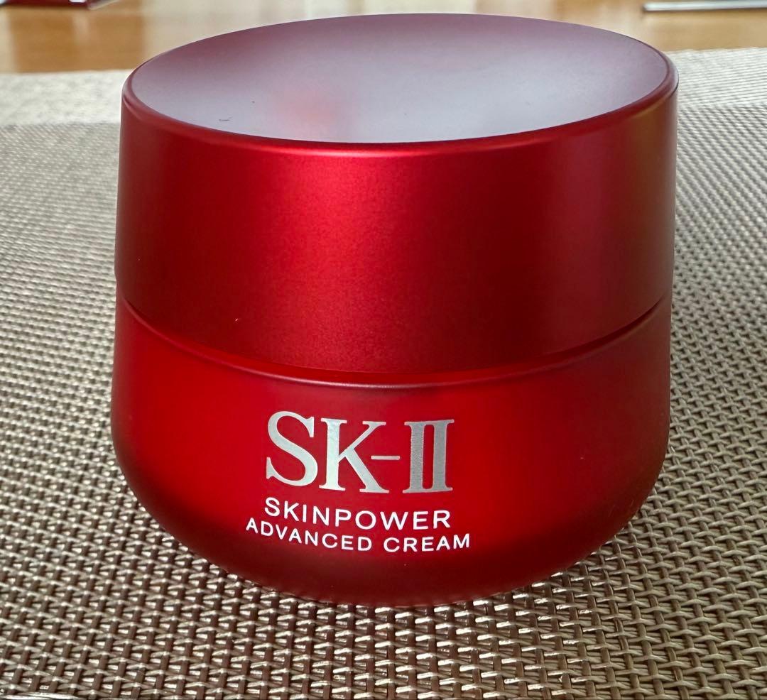 SK-II スキンパワー アドバンスト クリーム50g 美容液サンプル付き