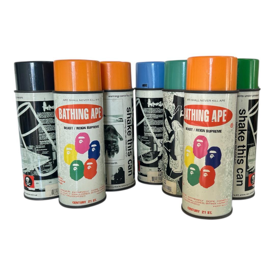 A BATHING APE スプレー缶 7本セット STASH FUTURA