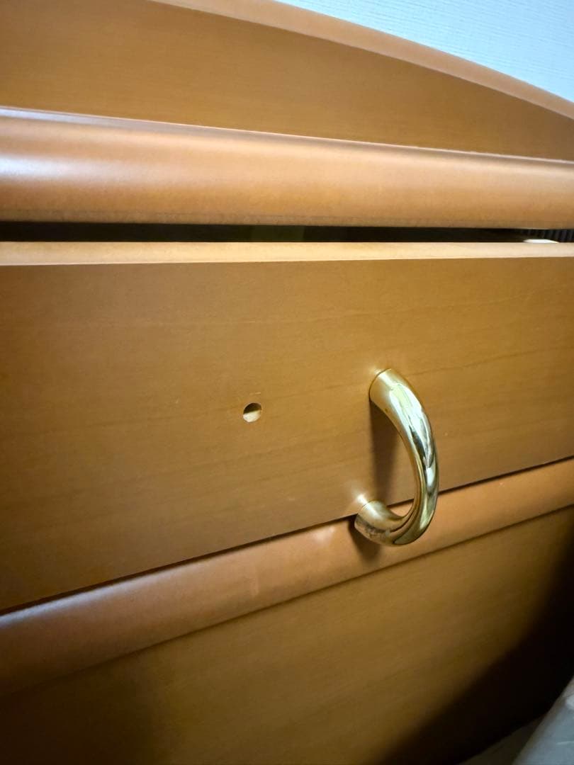 木製シングルベッド 引き出し付き 和風デザイン