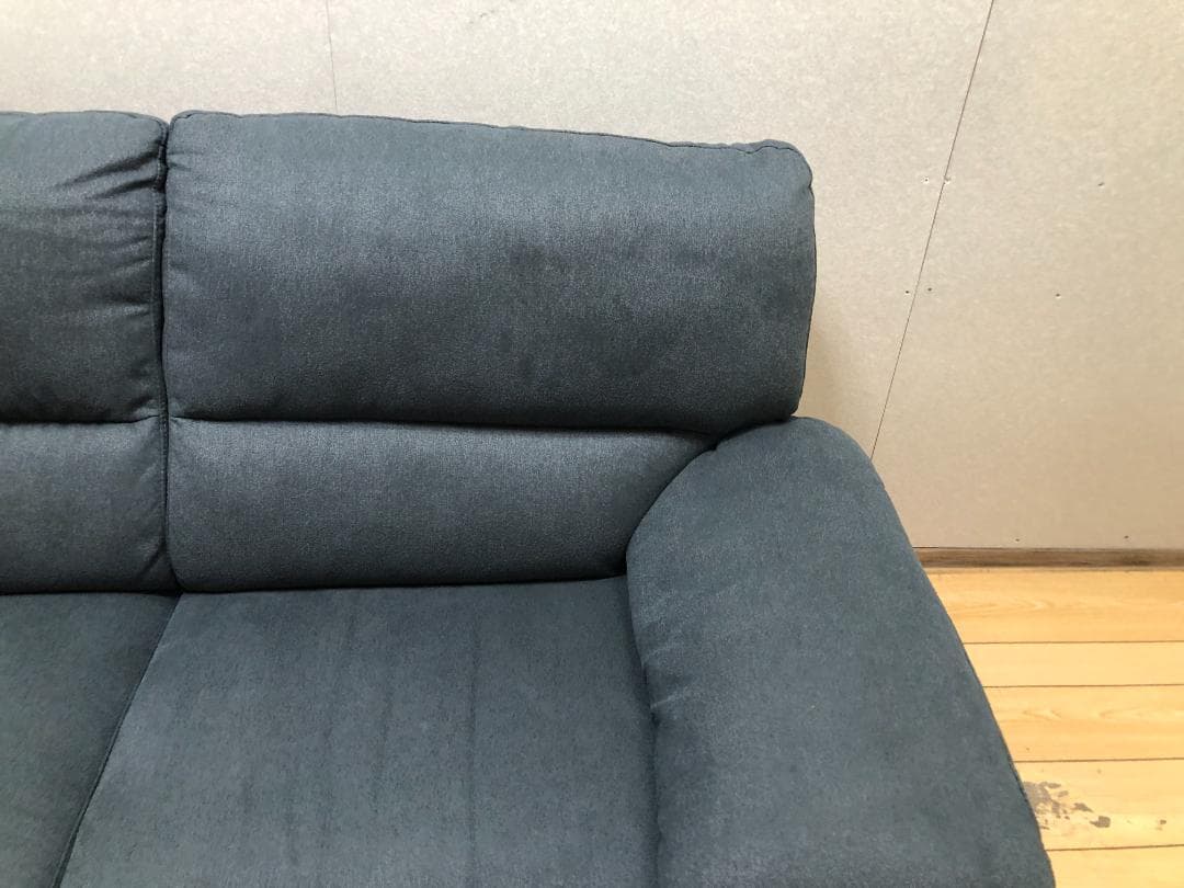 あお様①　超美品 ニトリ 布張りカウチソファー ウォール3KD 88161