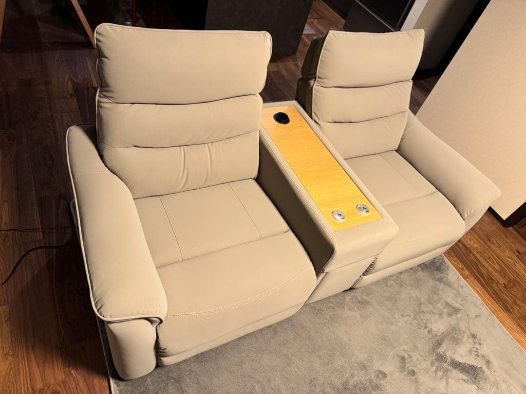 【ニトリ】【2人用】電動ソファ Nビリーバ